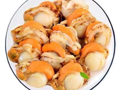 精选特大扇贝肉200g/袋*10袋无泥无沙净重无冰新鲜速冻鲜活扇贝肉图5
