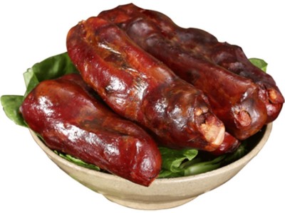 荆门特产排骨香肠 农家自制风干原味腊肉肉肠非熟食腌腊 批发图5