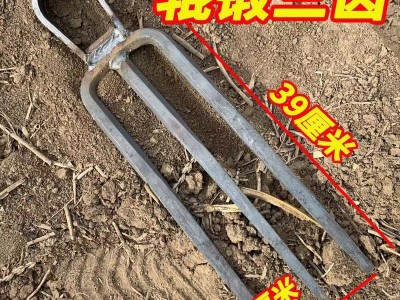 刨地松土锻打锄头老款二齿锄头户外开荒镐头锄草开山工具锄三齿镐图3