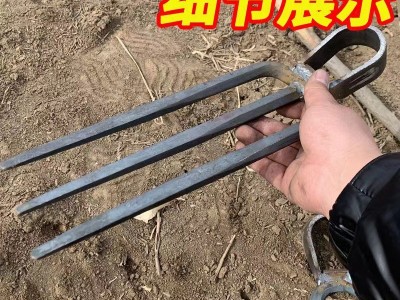 刨地松土锻打锄头老款二齿锄头户外开荒镐头锄草开山工具锄三齿镐图2