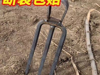 刨地松土锻打锄头老款二齿锄头户外开荒镐头锄草开山工具锄三齿镐图4