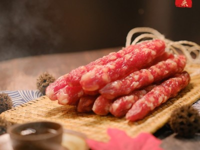广州特产经典28特级纯切肉肠皇腊肠香肠餐饮工厂直销现货速发一件图2