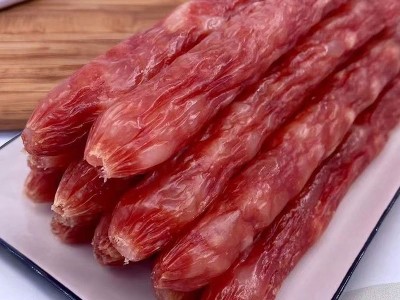 广东特产江门腊肠批发广府腊味腊肉生晒肠仔烧烤腊味切肉腊肠图4