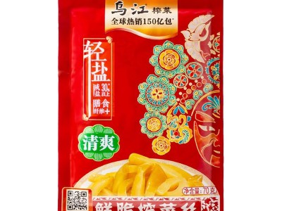 乌江榨菜批发80g*100袋 涪陵榨菜脆口榨菜芯红油榨菜丝萝卜海带丝图5