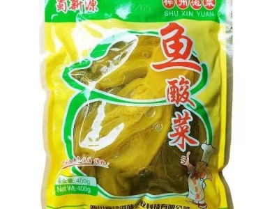 四川蜀新源泡菜鱼酸菜400克/袋商用装泡酸菜咸酸不甜酱腌菜 一整箱图4