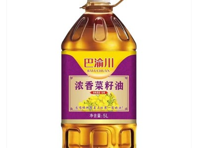 巴渝川浓香菜籽油5L食用油浓香家用商用批发优质植物油香压榨重庆图2