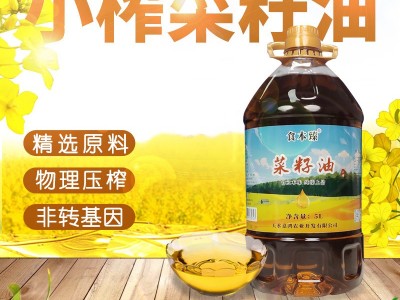 食本臻小榨菜籽油5L非转基因压榨好油推荐植物油工厂直发图2