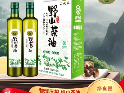 上悦谷野山茶油送礼高山茶籽油植物油食用油500ml*2礼盒装图3