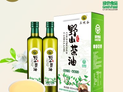 上悦谷野山茶油送礼高山茶籽油植物油食用油500ml*2礼盒装图2