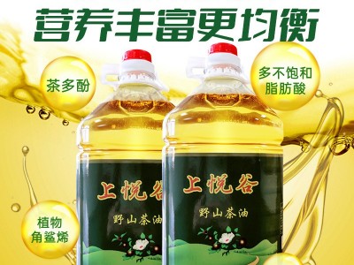 上悦谷高山茶 茶籽油植物油低温压榨一级食用油家庭装 山茶油5L图2