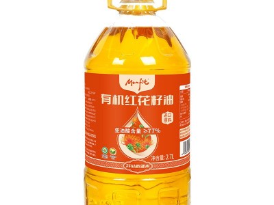 【5斤装】新疆有机红花籽油2.7L一级压榨食用油家用粮油厂家批发图5