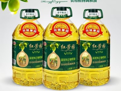 红芳园橄榄香调和油 酒店餐饮适用橄榄调和油 5升橄榄植物调和油图3