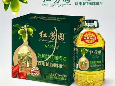 红芳园橄榄香调和油 酒店餐饮适用橄榄调和油 5升橄榄植物调和油图2