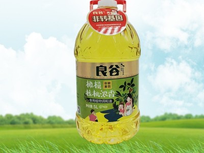良谷非转基因橄榄核桃浓香食用植物调和油5升 家庭装整箱食用油图3
