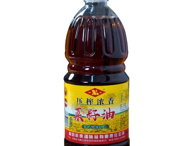 小榨浓香菜籽油1.7L家用炒菜植物油压榨正宗农家自榨食用 油桶装图5