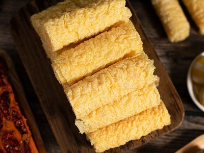 一件代发响铃卷黄金卷油炸腐竹豆皮素食麻辣烫火锅关东煮食 材商用图2