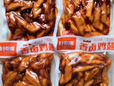 好吃嘴鸡尖麻辣香卤冷吃鸡翅尖鸿福川麻辣五香凤翅开袋即食鸡尖批图4