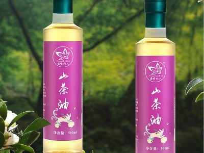 厂家直供无添加绿色山茶油 盈紫桂人 两瓶礼盒装500mlx2包邮图3