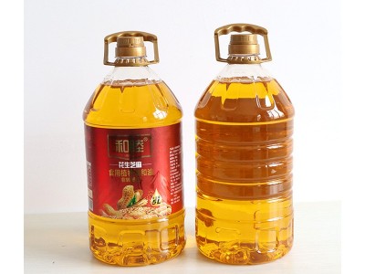 和睦花生芝麻食用植物调和油5L 家用商用烹饪色拉油 家用炒菜油图5