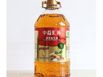 中益汇海 浓香花生油5L 物理压榨无添加5升食用油 初萃纯香花生油图5