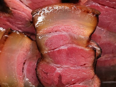 【腊腿肉】恩施农家传统工艺腌制柴火烟熏腊肉前后腿二刀肉图2
