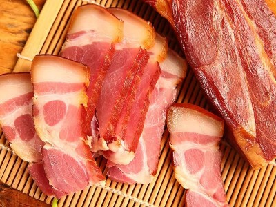 【腊腿肉】恩施农家传统工艺腌制柴火烟熏腊肉前后腿二刀肉图3