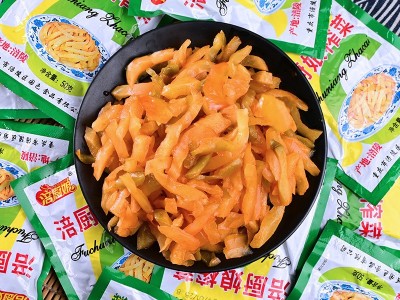 涪厨娘榨菜丝50g*50袋整箱装批发涪陵榨菜原味去皮鲜脆学生下饭菜图3