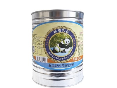 熊猫牌炼乳2.5kg商用整箱批 发奶茶店咖啡淡奶烘焙甜点面包甜炼奶图5