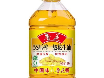 鲁花5S压榨一级花生油4L单桶过年送礼炒菜煎炸烤肉纯正花生油家用图5