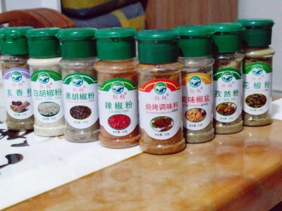 烧烤调味八件套瓶装户外野炊便携带孜然五香粉椒盐黑胡椒粉 烧烤料图3