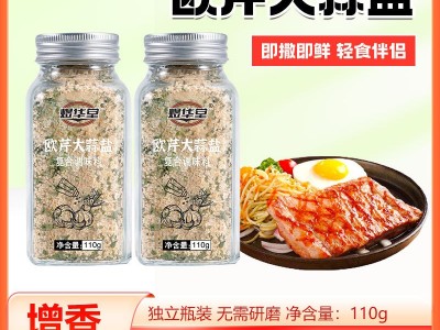 批发欧芹大蒜盐复合调味料西式西餐调味料 110克轻食大蒜盐调味料图3