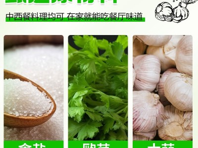 批发欧芹大蒜盐复合调味料西式西餐调味料 110克轻食大蒜盐调味料图2
