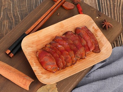 腊之乡陈皮黑山猪香肠湖南纯肉腊肠肉香浓郁古法烟熏腊肠真空袋装图3