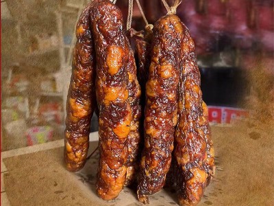 腊肠正宗四川麻辣香肠纯肉川味特产腊货餐饮传统烟熏农家自制腊肉图3