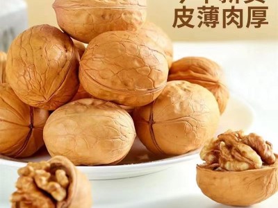 新疆纸皮核桃代发批发500g 手剥年货零食薄皮185生核桃图3