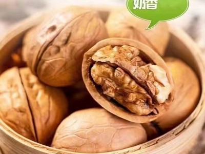 草本味熟核桃批发代发500g 开口烤新疆核桃零食年货奶香熟核桃图2
