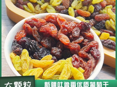 新疆特产四色葡萄干吐鲁番大颗粒无核250g零食休闲食品批发包邮图2