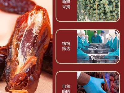 伊朗进口大黑椰枣大粒椰枣散装干果零食新货250g500g袋装罐装批发图2