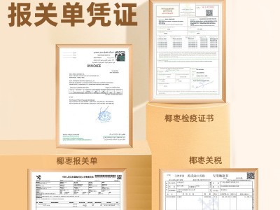 沙特椰枣500g干果零食沙漠面包椰枣大颗粒蜜饯小零食进口黑椰枣图3