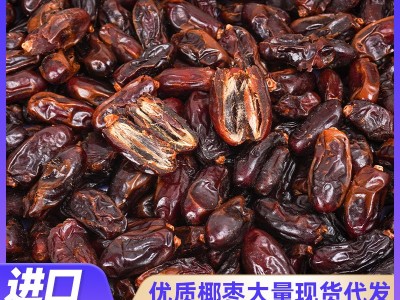 沙特椰枣500g干果零食沙漠面包椰枣大颗粒蜜饯小零食进口黑椰枣图2