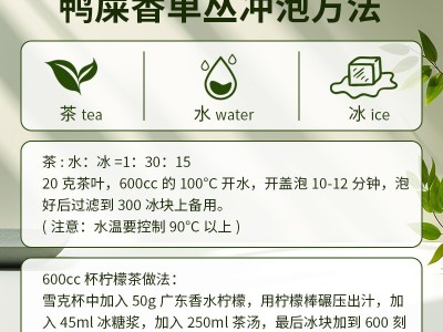 鸭屎香凤凰单丛奶茶店专用茶叶500g手打柠檬茶专用乌龙茶商用原料图4