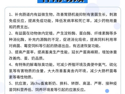 申亚饲料添加剂 益生素500g鸡鸭鹅猪牛羊家禽用加酶调理肠道图4
