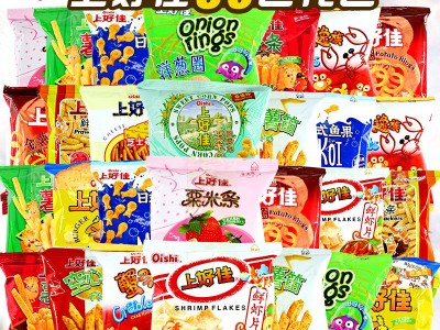上好佳混合薯片鲜虾片整箱休闲食品怀旧批发代发零食大礼包袋装图2