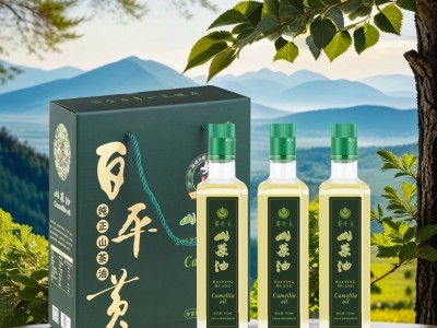 百平黄养怡山茶油纯压榨无添加精品食用山茶籽油 500mLX3瓶礼盒装图5