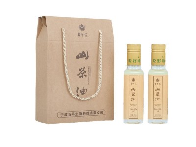 百平黄 精美伴手礼 纯正无添加植物油100ml*2山茶籽油 山茶油礼盒图5
