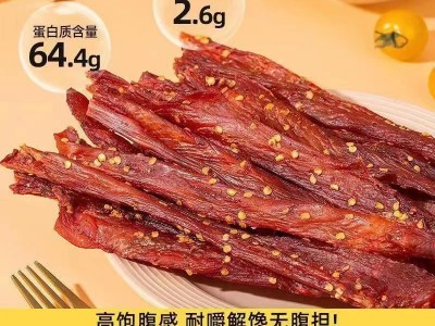 风干鸡胸肉干鸡肉条80g6罐厂家批发解馋刷脂零食电商小零 食批發肉图4