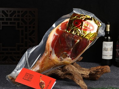 金华火腿高端木纹礼盒装土特产年货商务企业送礼农家腌制特产火腿图3
