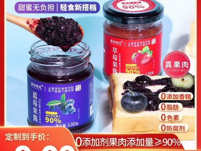 130g小瓶果酱山药专用儿童早餐家用蓝莓酱0添加0脂肪无蔗糖草莓酱图3