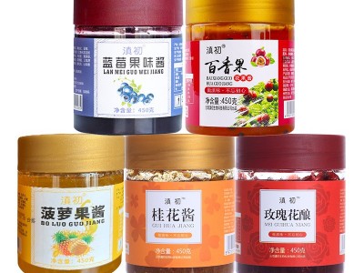 云南农科院百香果柠檬酱500g芒果酱蓝莓冰淇淋商用果酱玫瑰酱批发图5