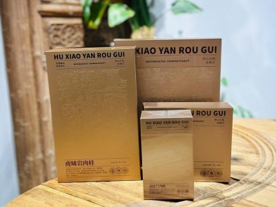 茶叶礼盒装虎啸岩正岩果香岩茶肉桂摆泡6泡简易盒品鉴礼品茶批发图2